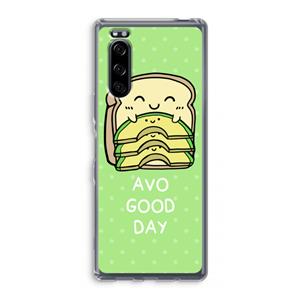 CaseCompany Avo Good Day: Sony Xperia 5 Transparant Hoesje