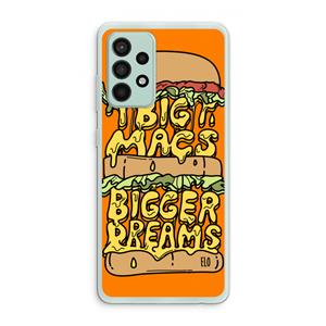 CaseCompany Big Macs Bigger Dreams: Samsung Galaxy A52s 5G Transparant Hoesje