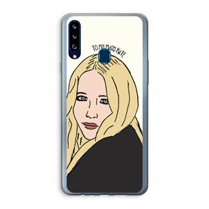 CaseCompany Mary Kate: Samsung Galaxy A20s Transparant Hoesje
