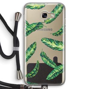 CaseCompany Lange bladeren: Samsung Galaxy A5 (2017) Transparant Hoesje met koord