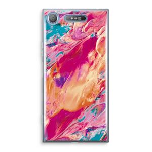 CaseCompany Pastel Echoes: Sony Xperia XZ1 Transparant Hoesje