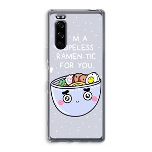 CaseCompany I'm A Hopeless Ramen-Tic For You: Sony Xperia 5 Transparant Hoesje