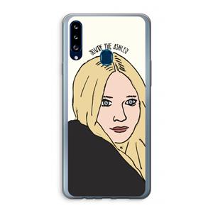 CaseCompany Ashley: Samsung Galaxy A20s Transparant Hoesje