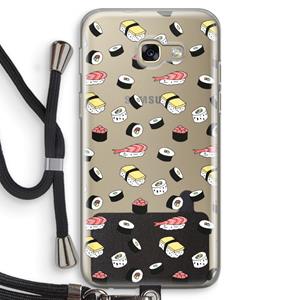 CaseCompany Sushi time: Samsung Galaxy A5 (2017) Transparant Hoesje met koord