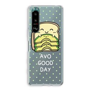 CaseCompany Avo Good Day: Sony Xperia 5 III Transparant Hoesje