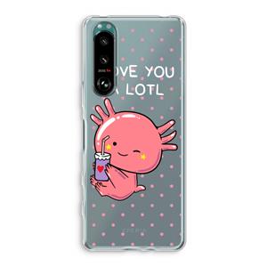 CaseCompany Love You A Lotl: Sony Xperia 5 III Transparant Hoesje