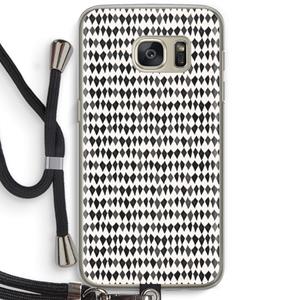 CaseCompany Crazy shapes: Samsung Galaxy S7 Transparant Hoesje met koord