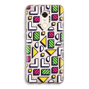 CaseCompany 8-bit N°4: Xiaomi Redmi 5 Transparant Hoesje