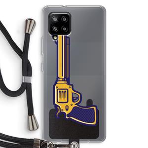 CaseCompany Pew Pew Pew: Samsung Galaxy A42 5G Transparant Hoesje met koord