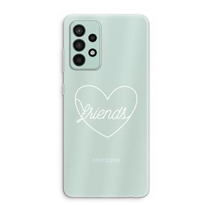CaseCompany Friends heart pastel: Samsung Galaxy A52s 5G Transparant Hoesje