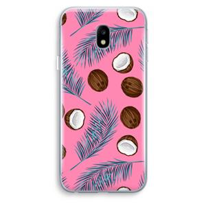 CaseCompany Kokosnoot roze: Samsung Galaxy J3 (2017) Transparant Hoesje