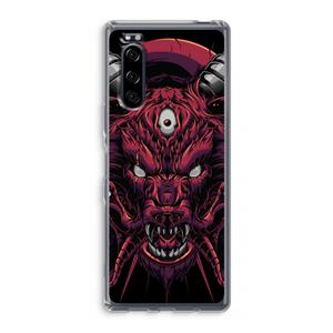 CaseCompany Hell Hound and Serpents: Sony Xperia 5 Transparant Hoesje