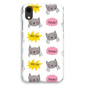 CaseCompany Meow: iPhone XR Volledig Geprint Hoesje