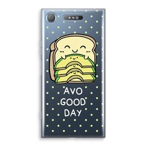 CaseCompany Avo Good Day: Sony Xperia XZ1 Transparant Hoesje