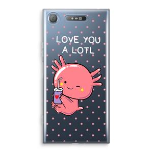 CaseCompany Love You A Lotl: Sony Xperia XZ1 Transparant Hoesje