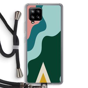 CaseCompany Noor B: Samsung Galaxy A42 5G Transparant Hoesje met koord