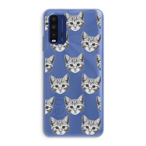 CaseCompany Kitten: Xiaomi Redmi 9T Transparant Hoesje