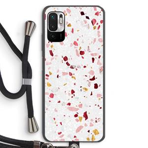 CaseCompany Terrazzo N°9: Xiaomi Redmi Note 10 5G Transparant Hoesje met koord