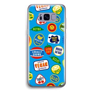 CaseCompany Fruitsticker: Samsung Galaxy S8 Plus Transparant Hoesje