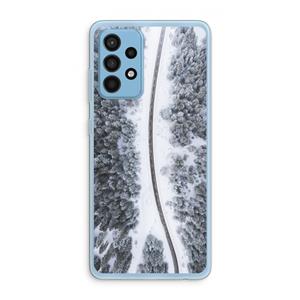 CaseCompany Snøfall: Samsung Galaxy A52 Transparant Hoesje