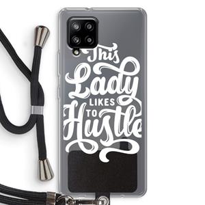 CaseCompany Hustle Lady: Samsung Galaxy A42 5G Transparant Hoesje met koord