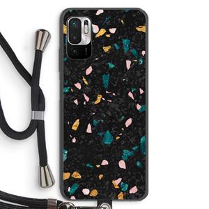 CaseCompany Terrazzo N°10: Xiaomi Redmi Note 10 5G Transparant Hoesje met koord