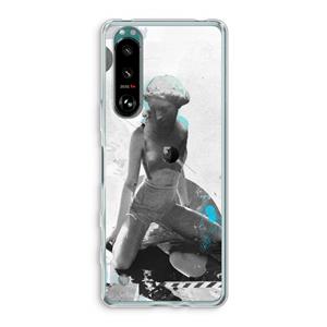 CaseCompany I will not feel a thing: Sony Xperia 5 III Transparant Hoesje