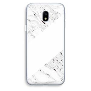 CaseCompany Biggest stripe: Samsung Galaxy J3 (2017) Transparant Hoesje