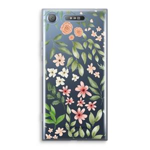 CaseCompany Botanical sweet flower heaven: Sony Xperia XZ1 Transparant Hoesje