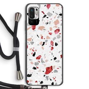 CaseCompany Terrazzo N°12: Xiaomi Redmi Note 10 5G Transparant Hoesje met koord