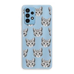 CaseCompany Kitten: Samsung Galaxy A52 Transparant Hoesje