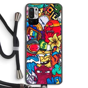 CaseCompany No Rules: Xiaomi Redmi Note 10 5G Transparant Hoesje met koord