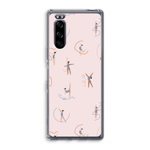 CaseCompany Dancing #3: Sony Xperia 5 Transparant Hoesje