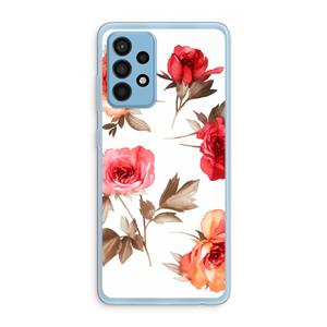 CaseCompany Roosjes: Samsung Galaxy A52 Transparant Hoesje