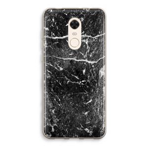 CaseCompany Zwart marmer: Xiaomi Redmi 5 Transparant Hoesje