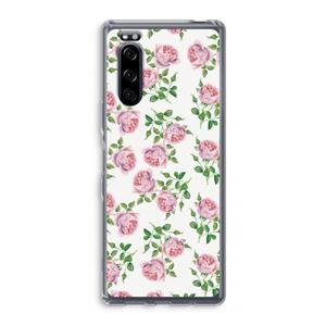 CaseCompany Kleine roosjes: Sony Xperia 5 Transparant Hoesje