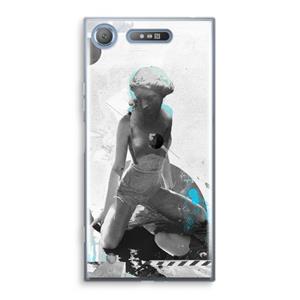 CaseCompany I will not feel a thing: Sony Xperia XZ1 Transparant Hoesje