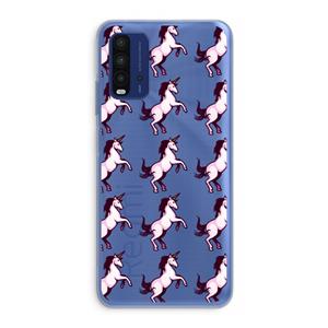 CaseCompany Musketon Unicorn: Xiaomi Redmi 9T Transparant Hoesje
