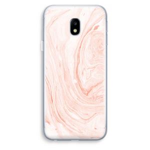CaseCompany Peach bath: Samsung Galaxy J3 (2017) Transparant Hoesje