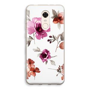 CaseCompany Geschilderde bloemen: Xiaomi Redmi 5 Transparant Hoesje