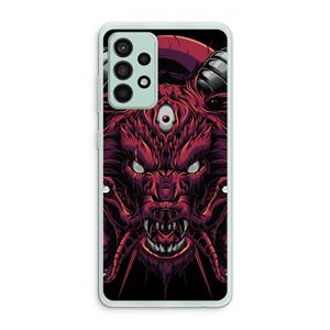 CaseCompany Hell Hound and Serpents: Samsung Galaxy A52s 5G Transparant Hoesje