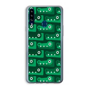 CaseCompany Crocs: Samsung Galaxy A20s Transparant Hoesje