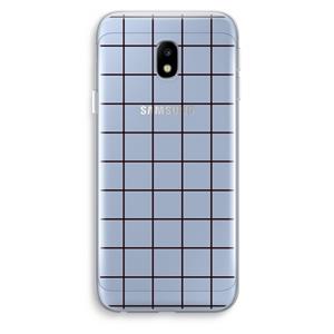 CaseCompany Rooster: Samsung Galaxy J3 (2017) Transparant Hoesje