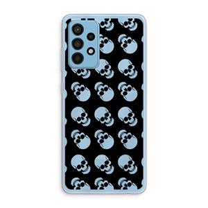 CaseCompany Musketon Skulls: Samsung Galaxy A52 Transparant Hoesje
