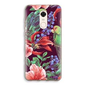 CaseCompany Papegaaien: Xiaomi Redmi 5 Transparant Hoesje