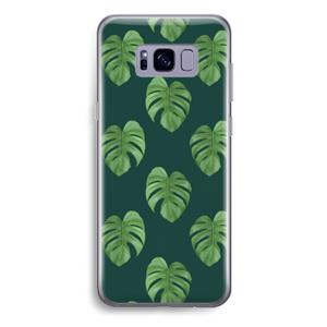 CaseCompany Monstera leaves: Samsung Galaxy S8 Plus Transparant Hoesje