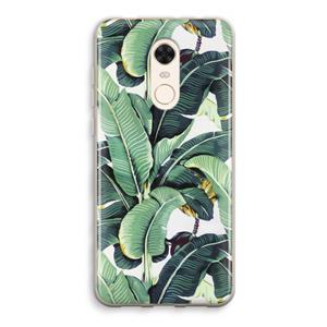 CaseCompany Bananenbladeren: Xiaomi Redmi 5 Transparant Hoesje