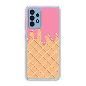 CaseCompany Ice cream: Samsung Galaxy A52 Transparant Hoesje