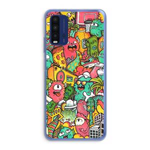 CaseCompany Vexx City: Xiaomi Redmi 9T Transparant Hoesje