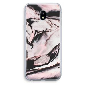 CaseCompany Roze stroom: Samsung Galaxy J3 (2017) Transparant Hoesje